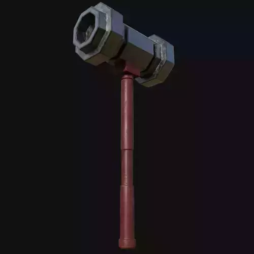 Specialized Design 3D Model of Bush Hammer