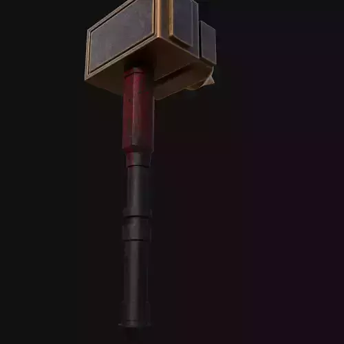 Portable Solution 3D Model of Camping Mallet Hammer 3D model
