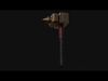 Portable Solution 3D Model of Camping Mallet Hammer 3D model_1