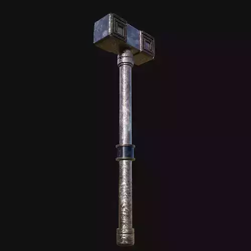 Compact Impact 3D Model of Ball Peen Mini Hammer