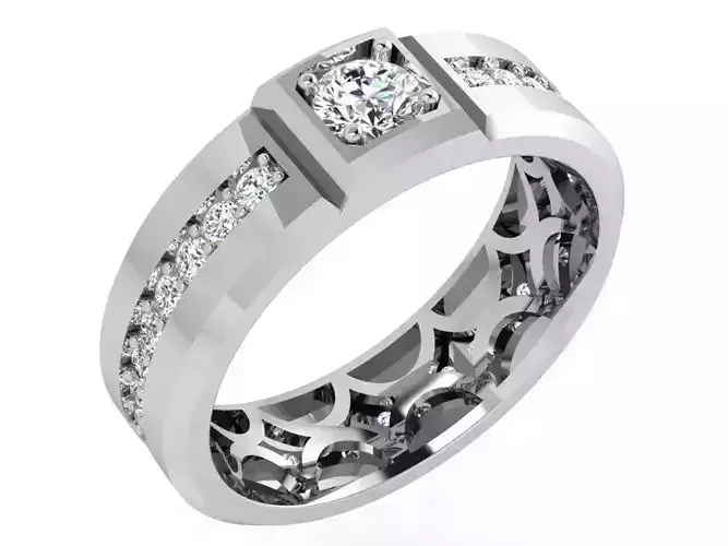 Channel Setting Band Ring 4417