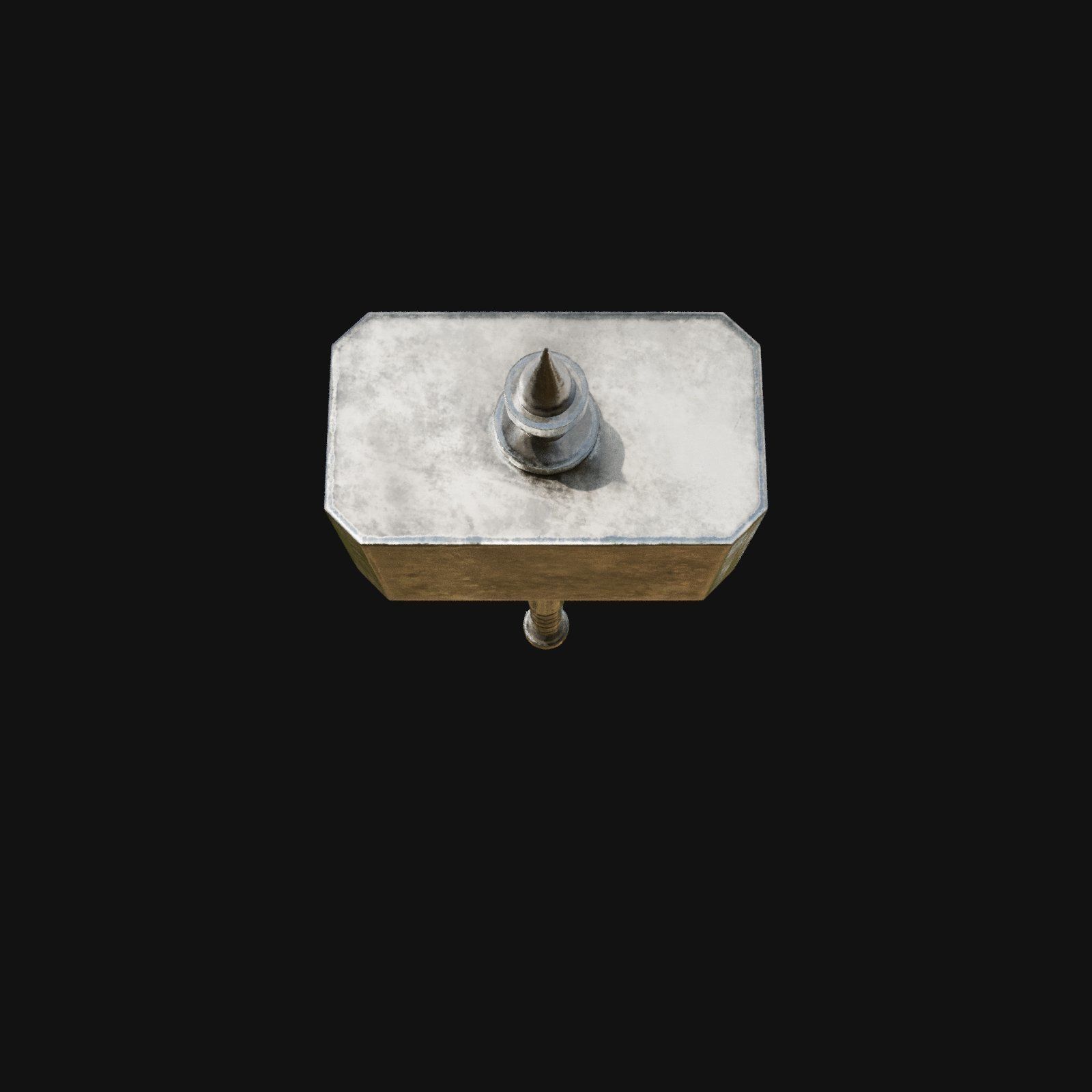 Historically Accurate 3D Model of Stone Masons Hammer 3D model_2