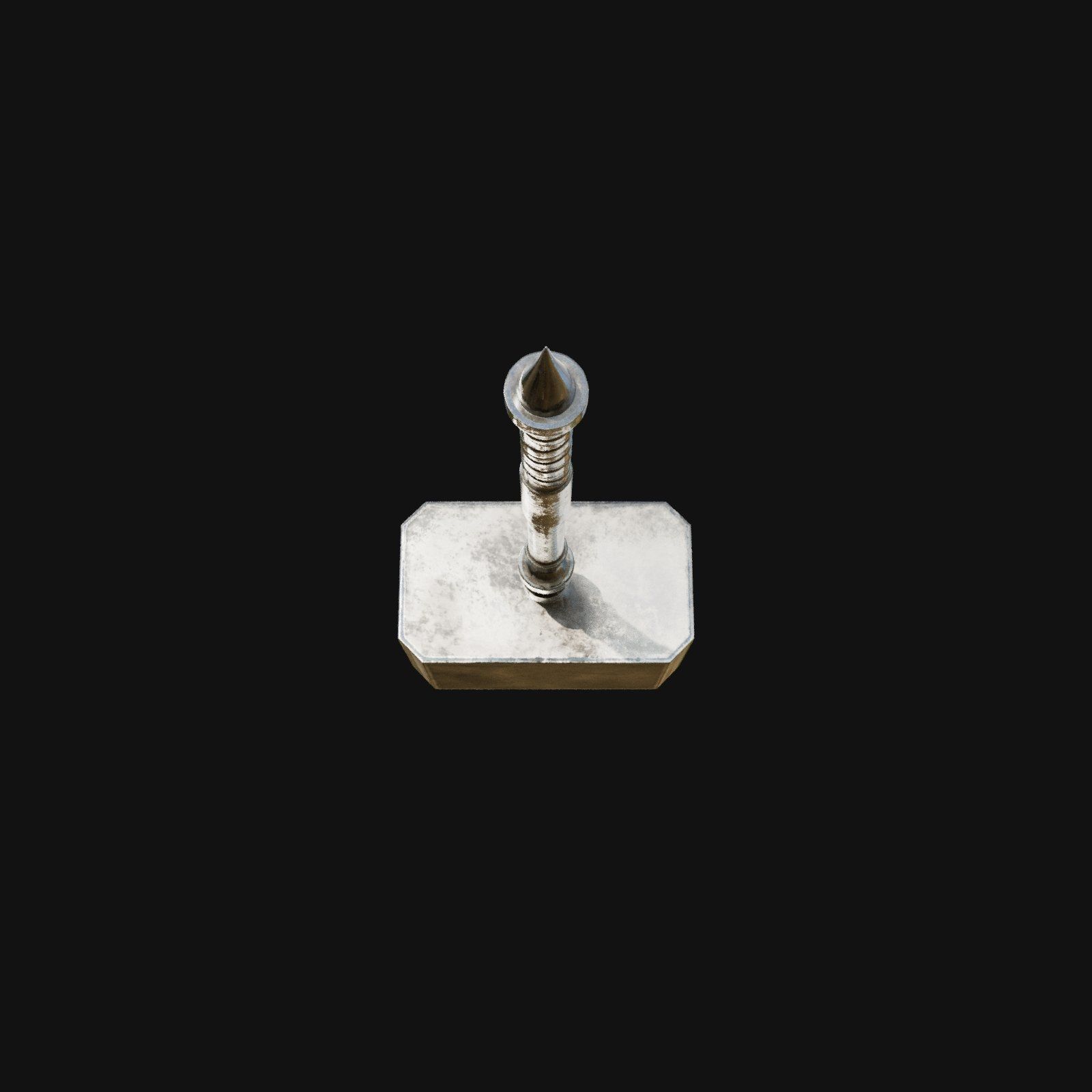 Historically Accurate 3D Model of Stone Masons Hammer 3D model_6