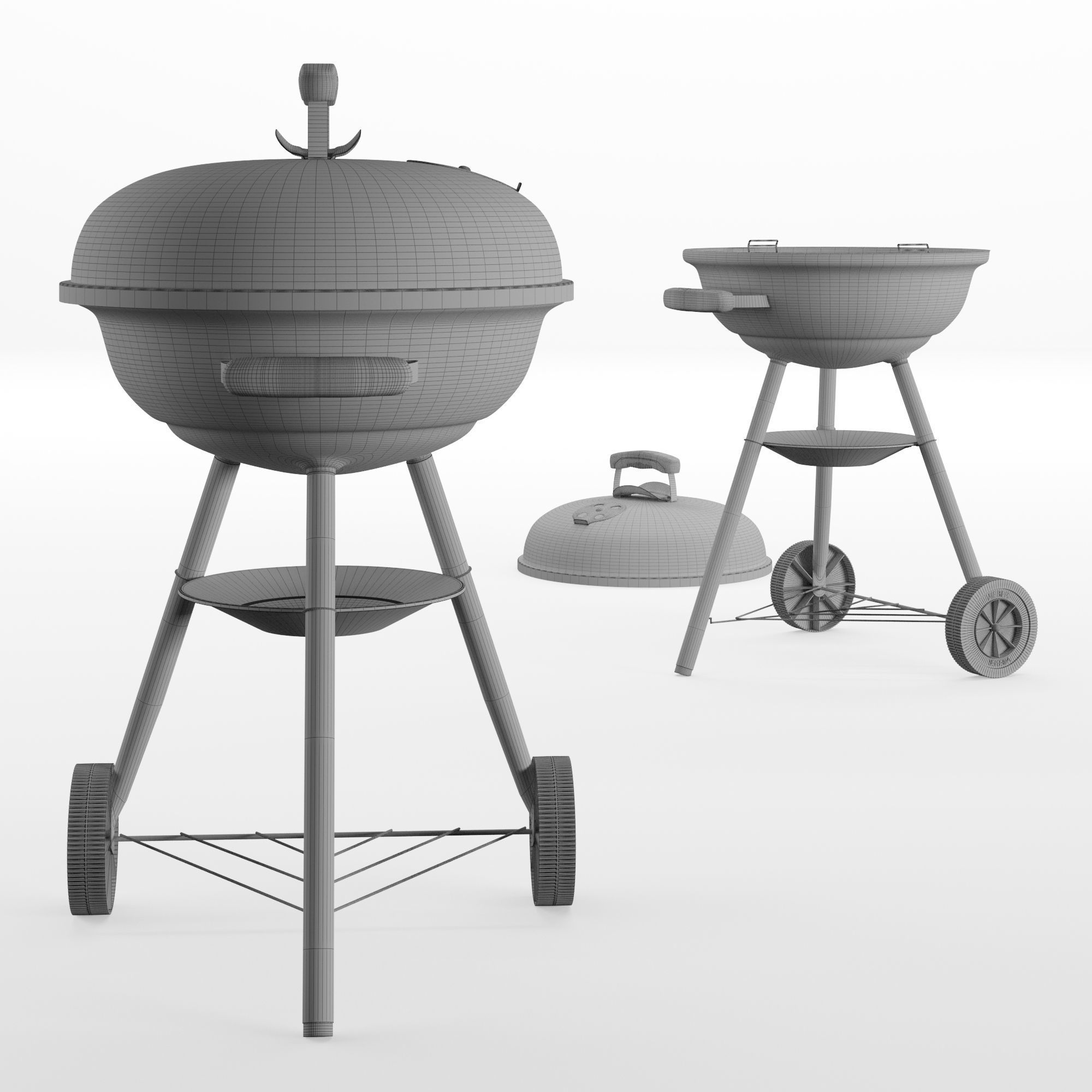 Weber Compact Kettle 3D model_2