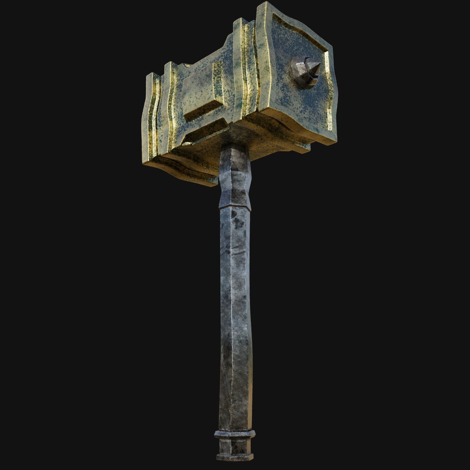 Modern 3D Model of Electric Hammer Drill 3D model_8