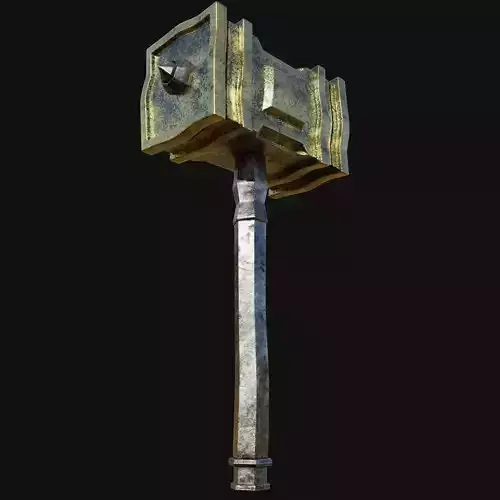 Modern 3D Model of Electric Hammer Drill