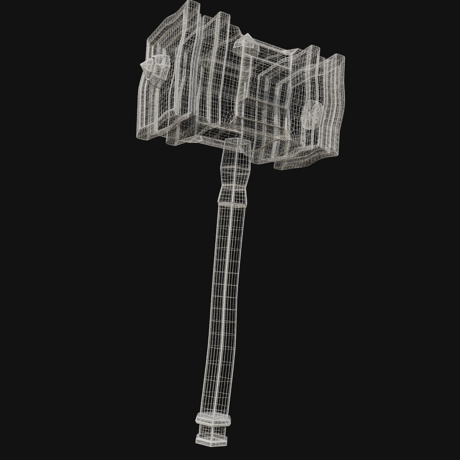 Modern 3D Model of Electric Hammer Drill 3D model_6