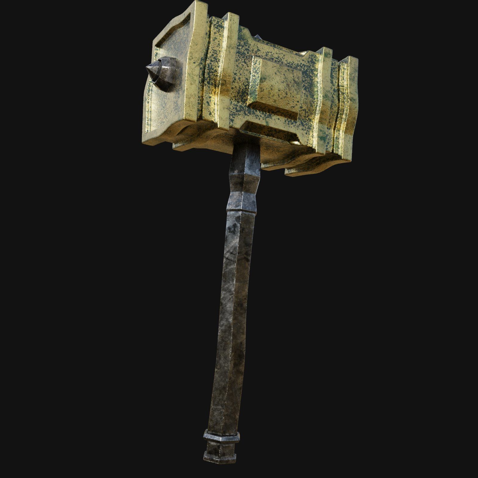 Modern 3D Model of Electric Hammer Drill 3D model_2