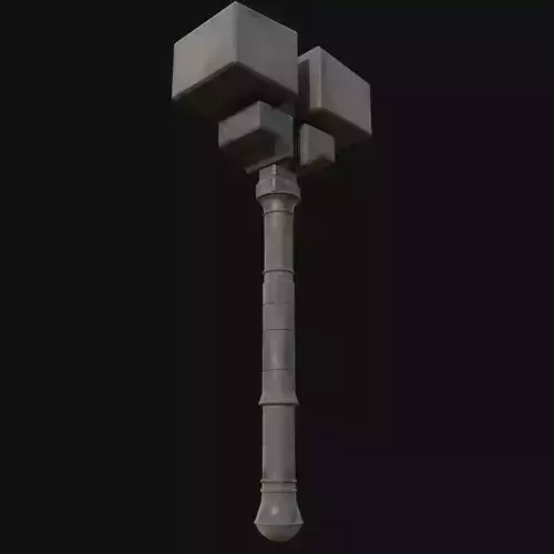 Durable 3D Model of Railroad Hammer