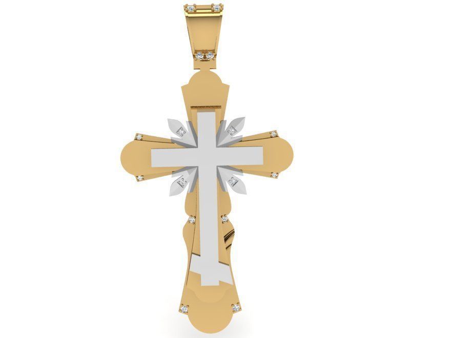 Cross Pendant 4430 3D print model_1