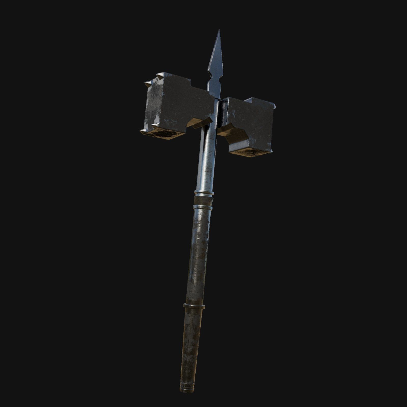 Industrial Grade 3D Model of Riveting Hammer 3D model_3