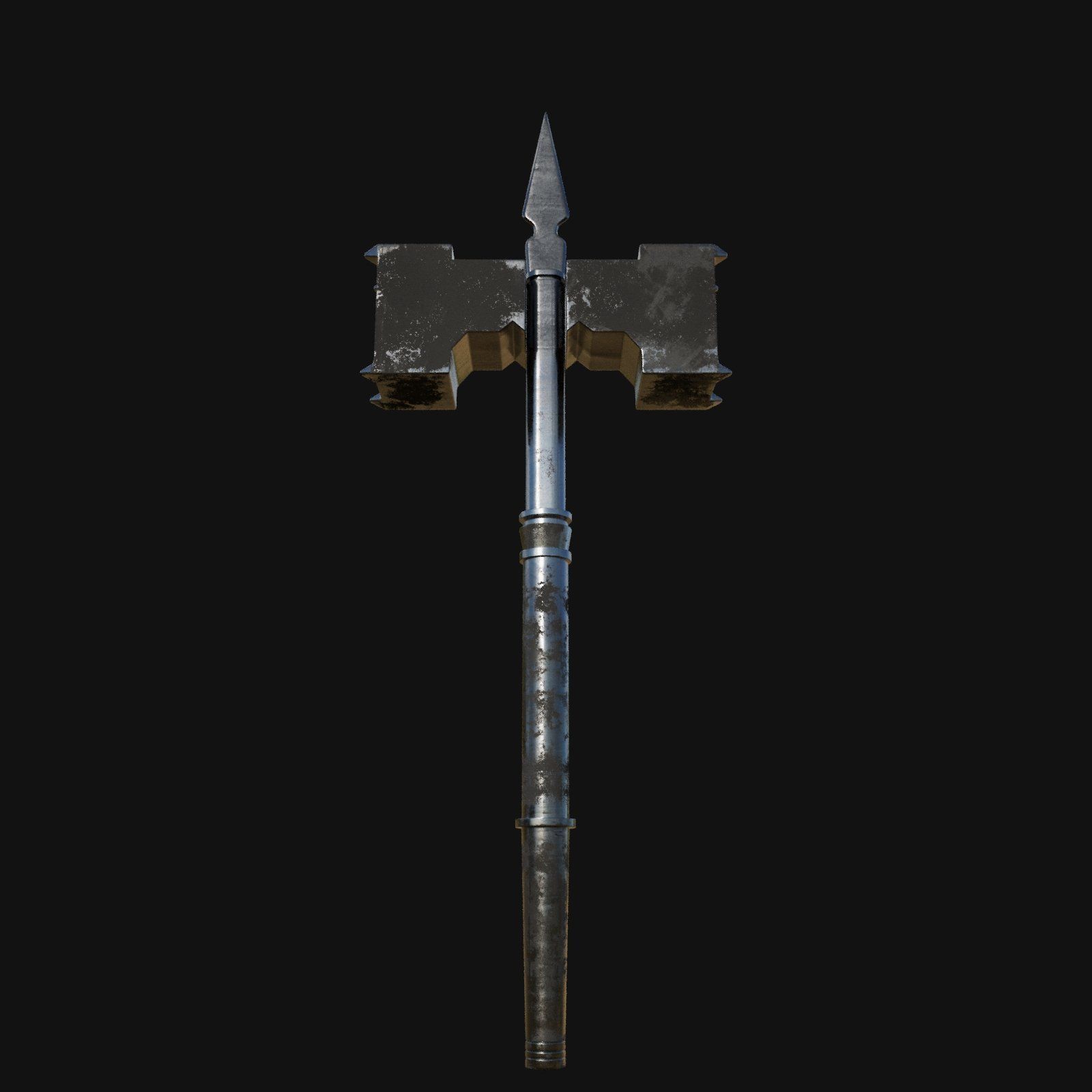 Industrial Grade 3D Model of Riveting Hammer 3D model_7