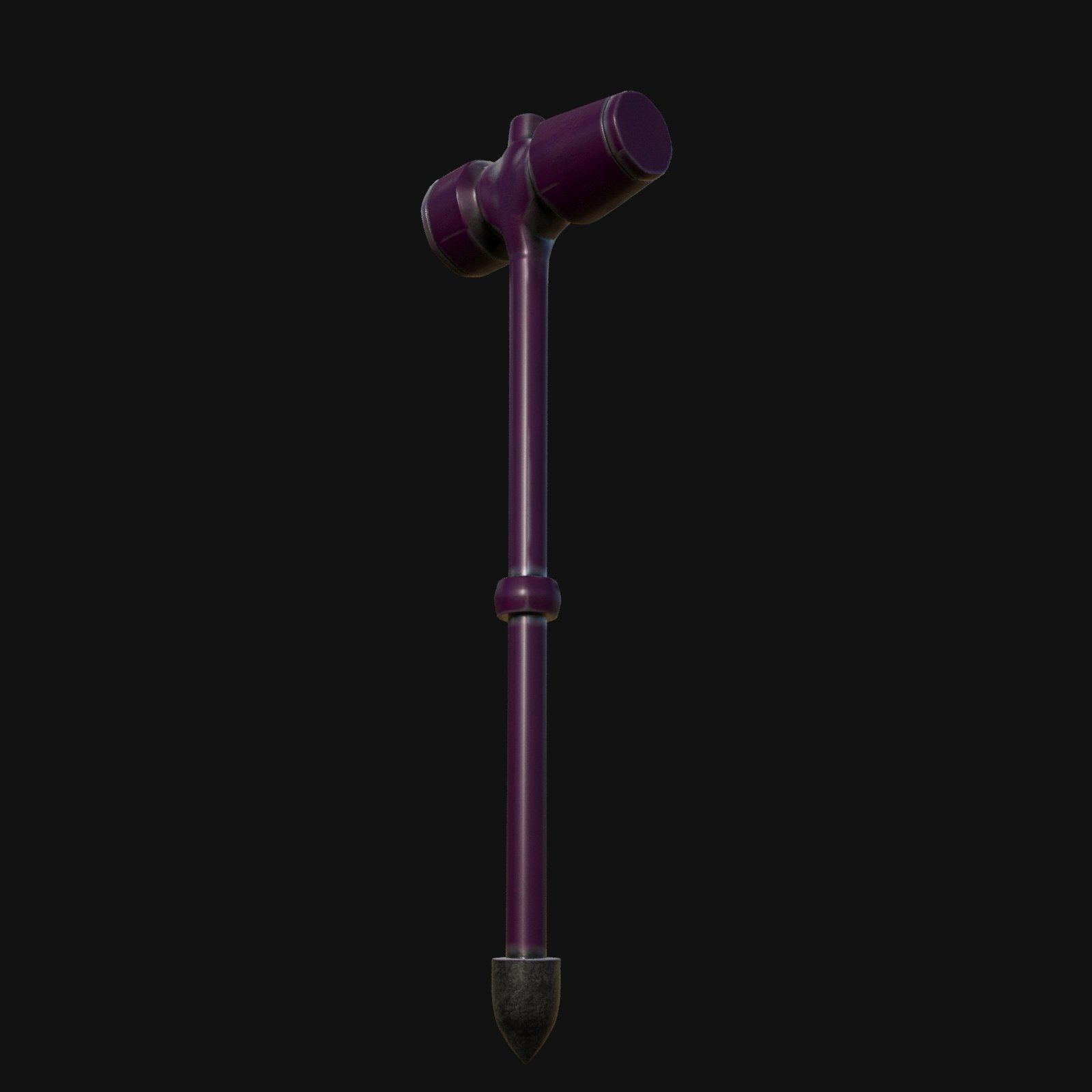 Artisan Crafted 3D Model of Blacksmith Hammer 3D model_3