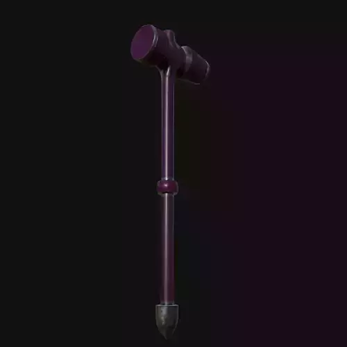 Artisan Crafted 3D Model of Blacksmith Hammer 3D model