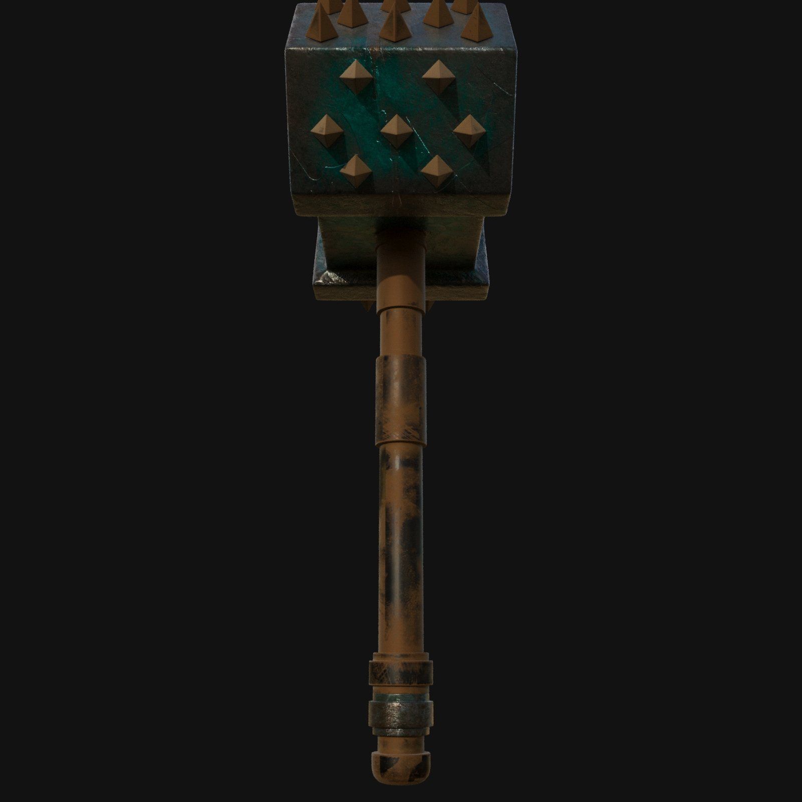 Sleek 3D Model of Ball Peen Hammer 3D model_8