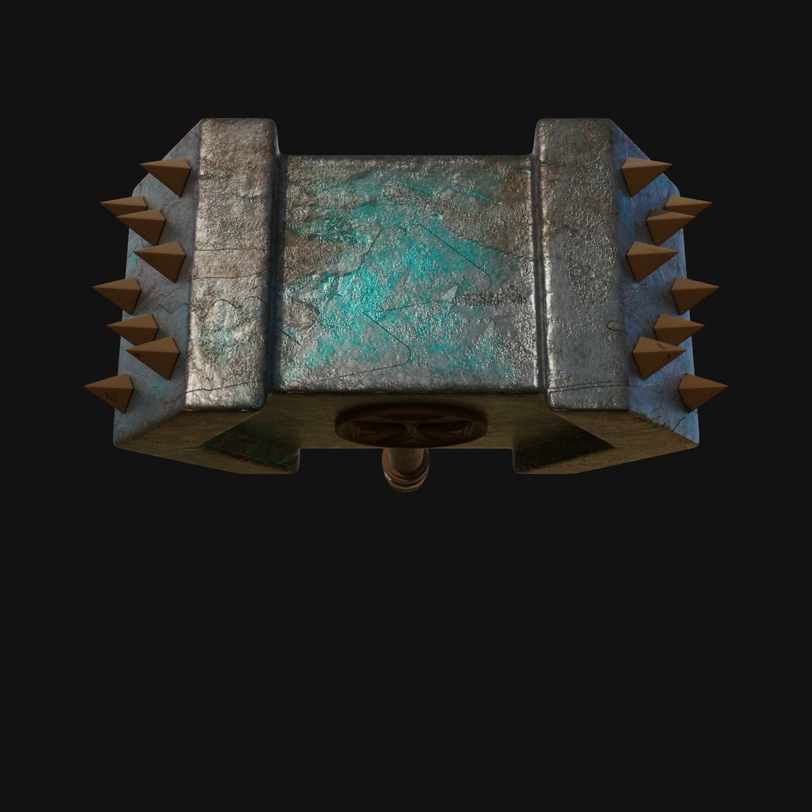 Sleek 3D Model of Ball Peen Hammer 3D model_6