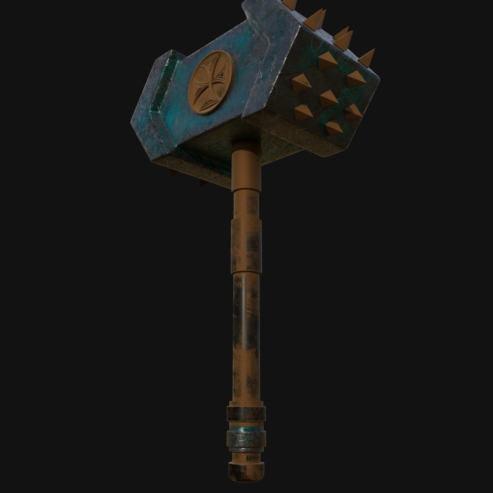 Sleek 3D Model of Ball Peen Hammer 3D model_9