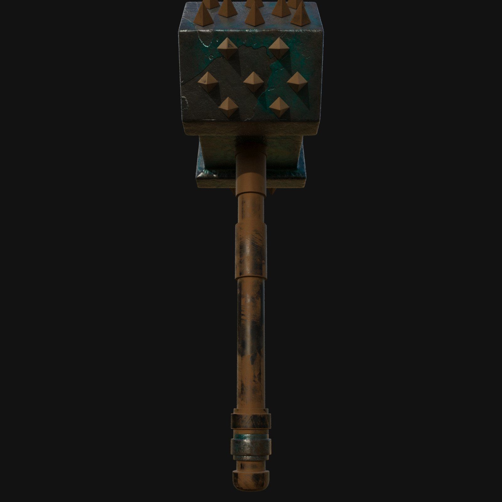 Sleek 3D Model of Ball Peen Hammer 3D model_3