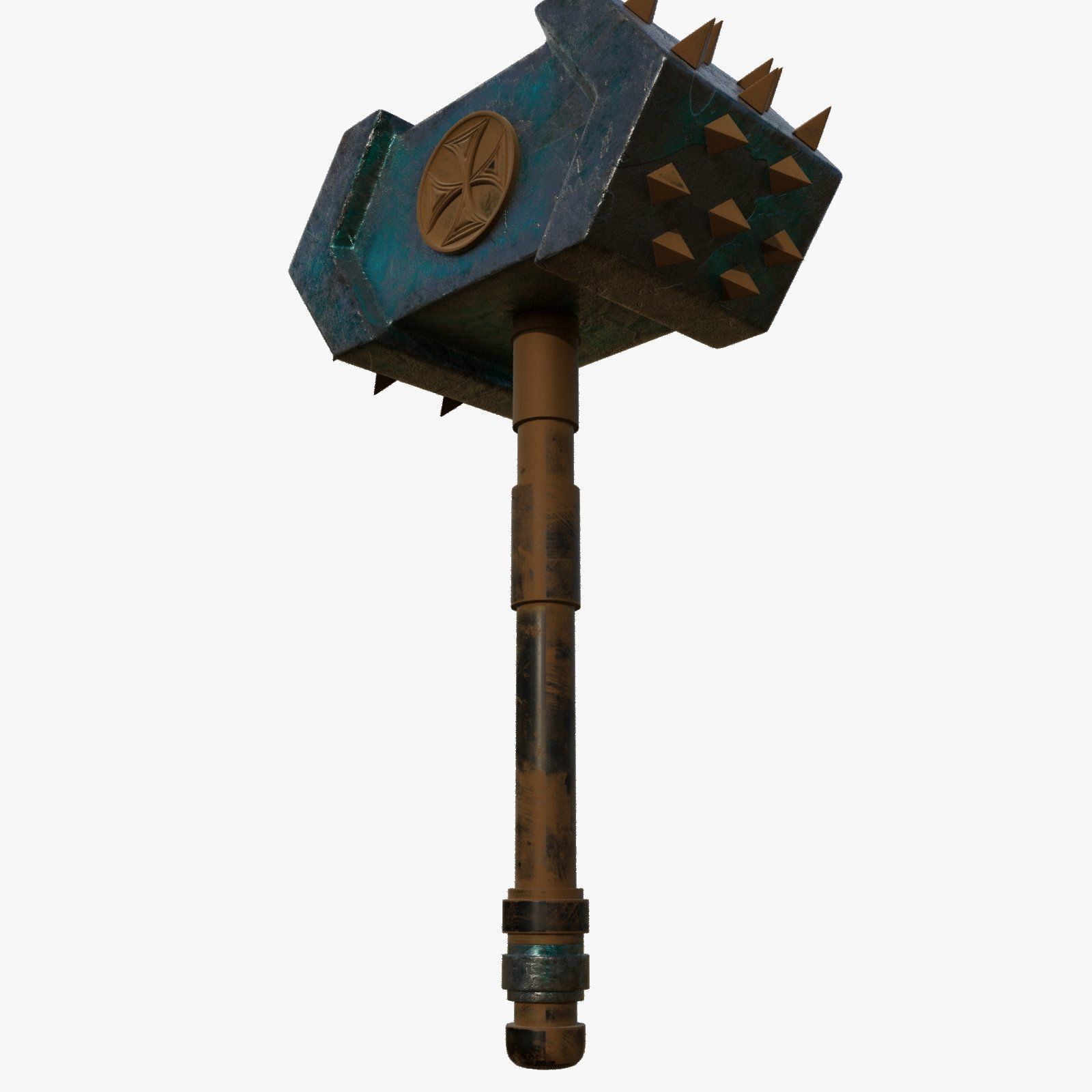 Sleek 3D Model of Ball Peen Hammer 3D model_4