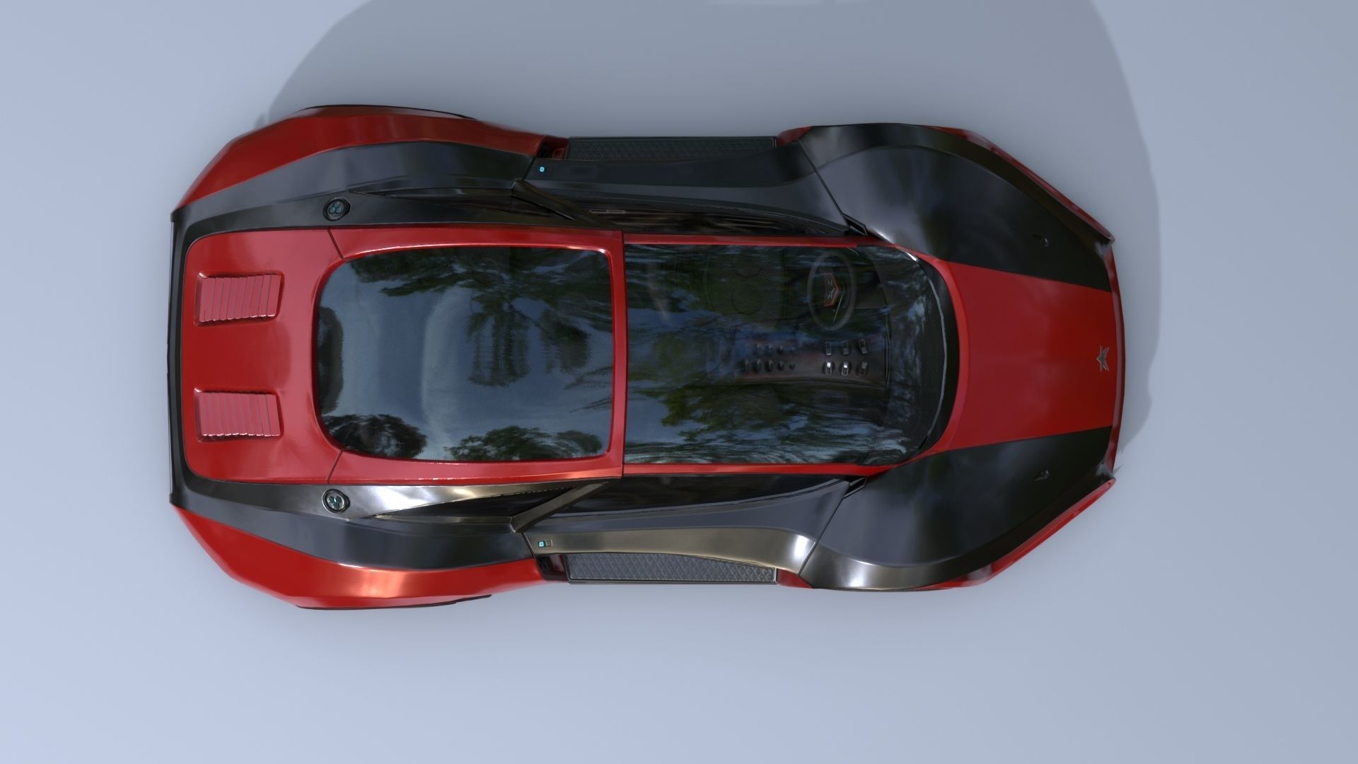 3Dpro CAR scifi 9 Low-poly 3D model_3