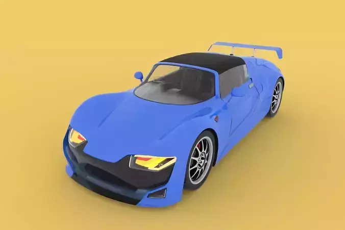 GENERIC ELECTRIC SPORT CAR INTERIOR SEDAN COUPE EV CONVERTIBLE  3D model