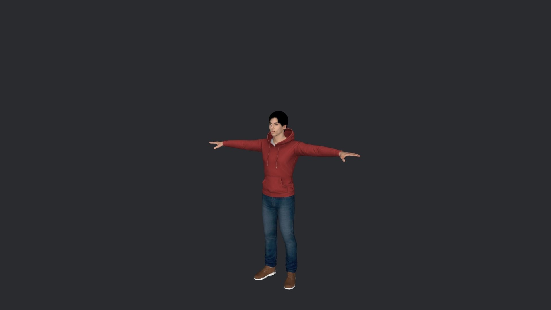 Prince Hyper Realistic Full Body Rigged Character 3D model_10