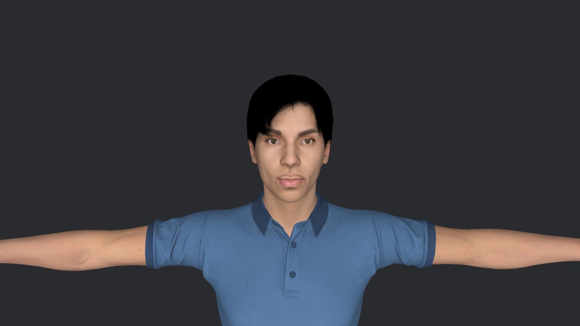 Prince Hyper Realistic Full Body Rigged Character 3D model_13