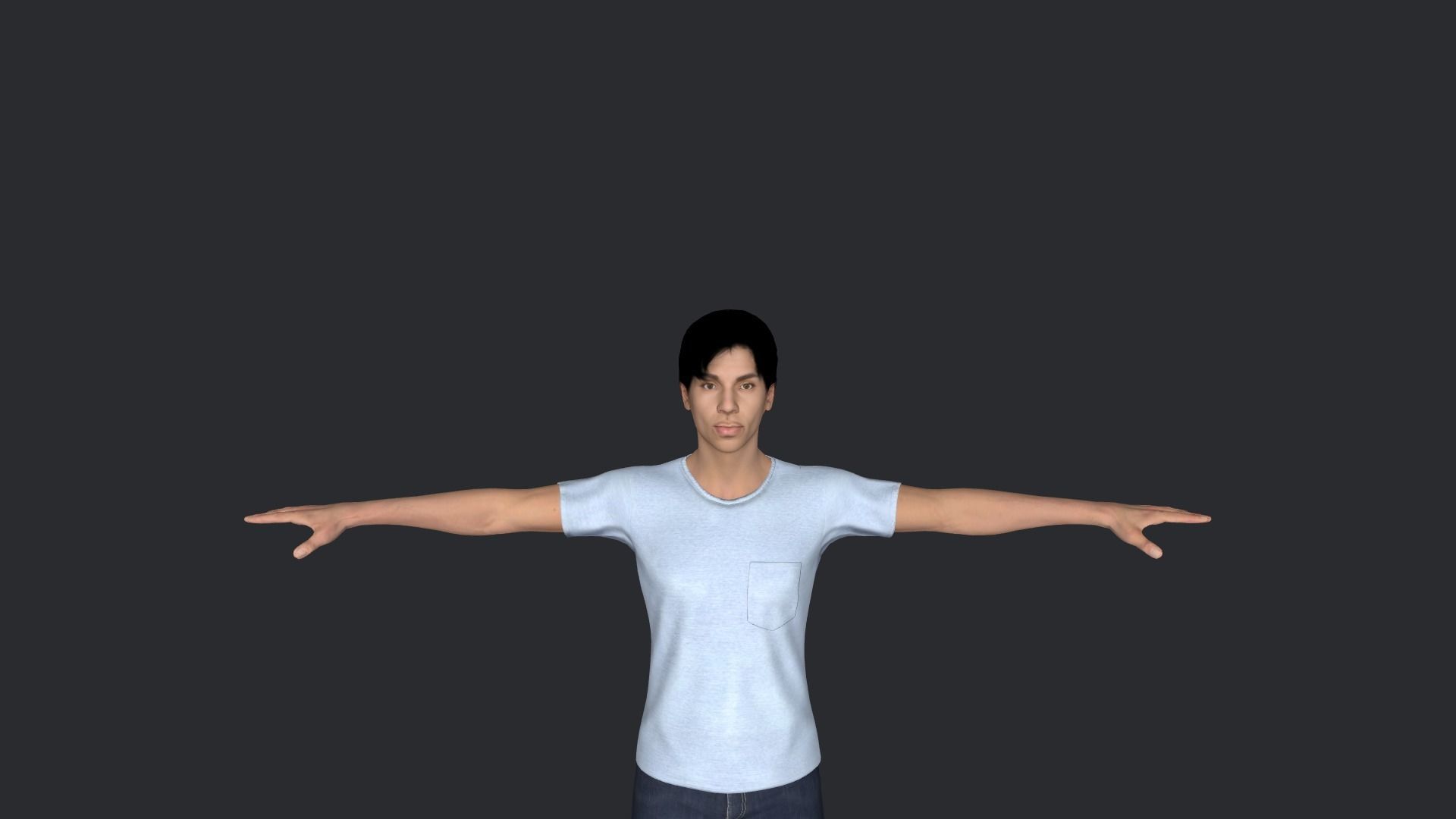 Prince Hyper Realistic Full Body Rigged Character 3D model_3