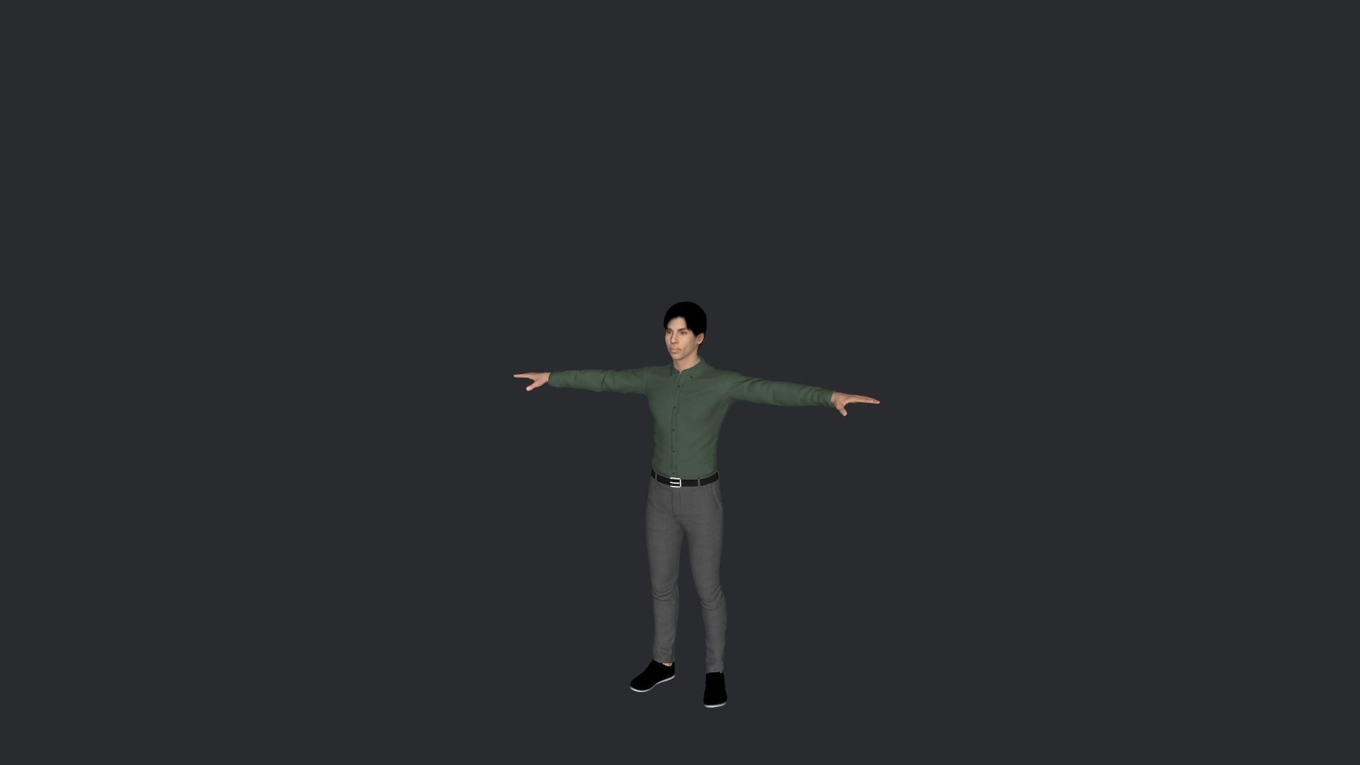 Prince Hyper Realistic Full Body Rigged Character 3D model_29
