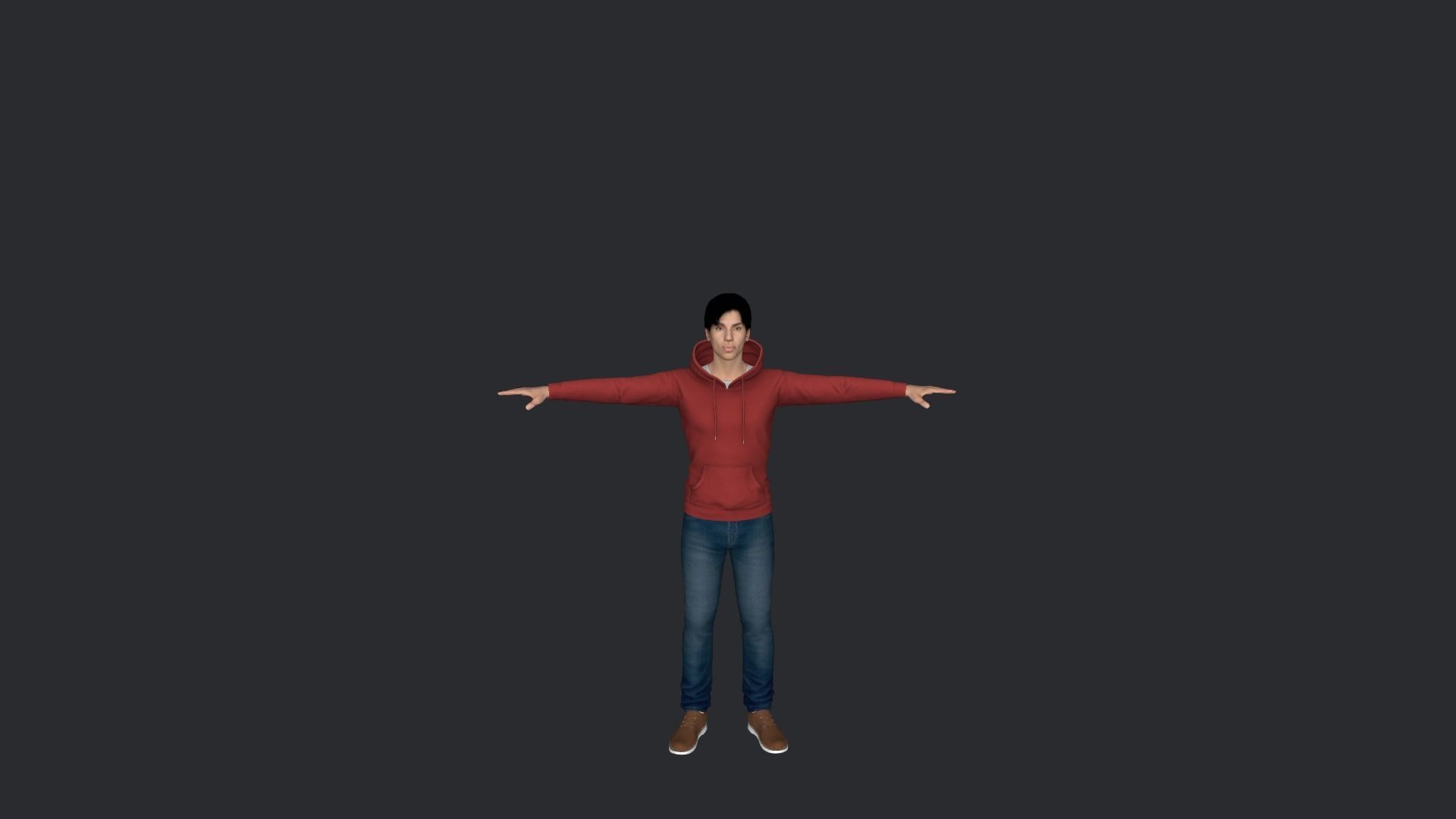 Prince Hyper Realistic Full Body Rigged Character 3D model_9