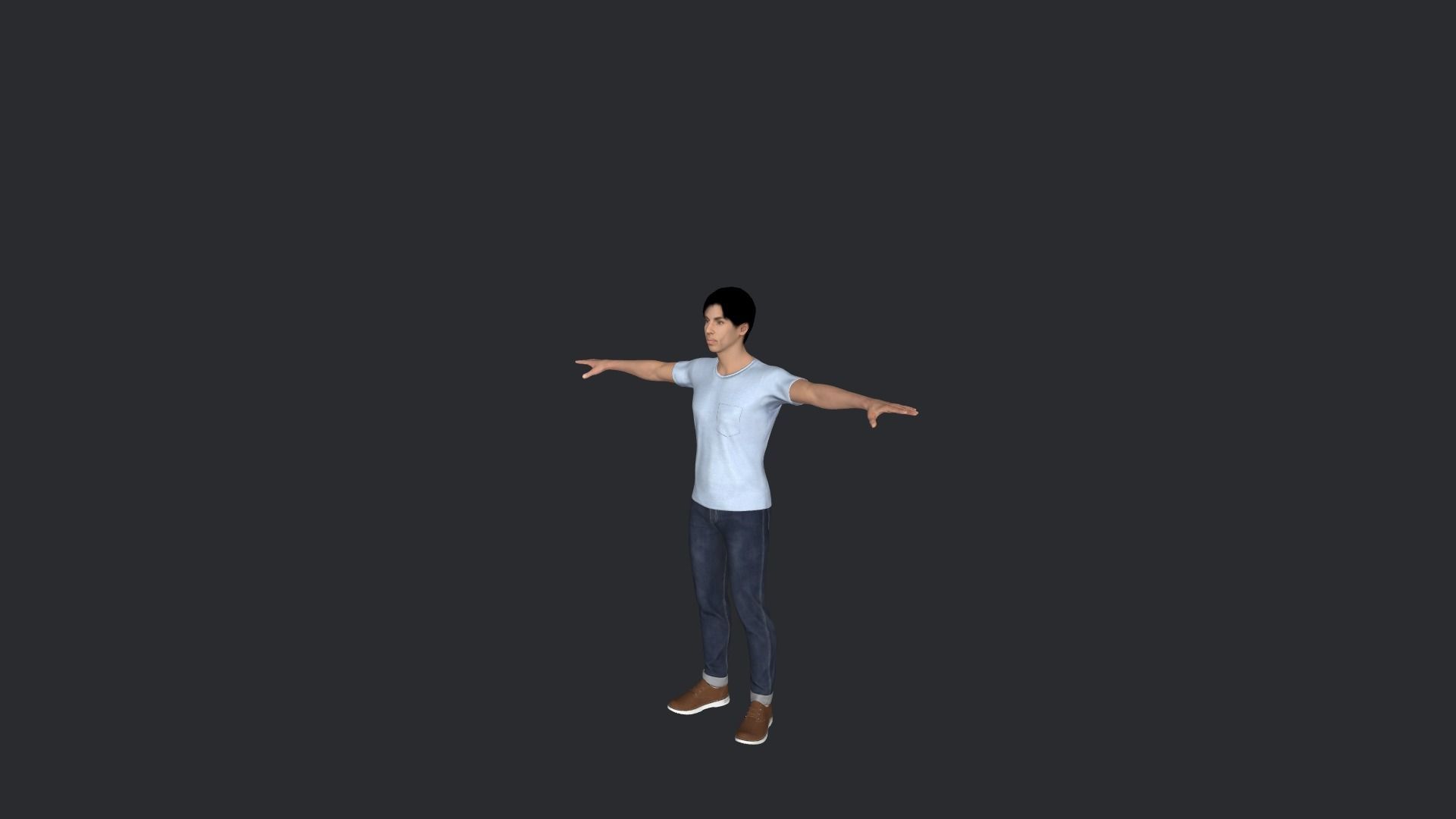 Prince Hyper Realistic Full Body Rigged Character 3D model_5