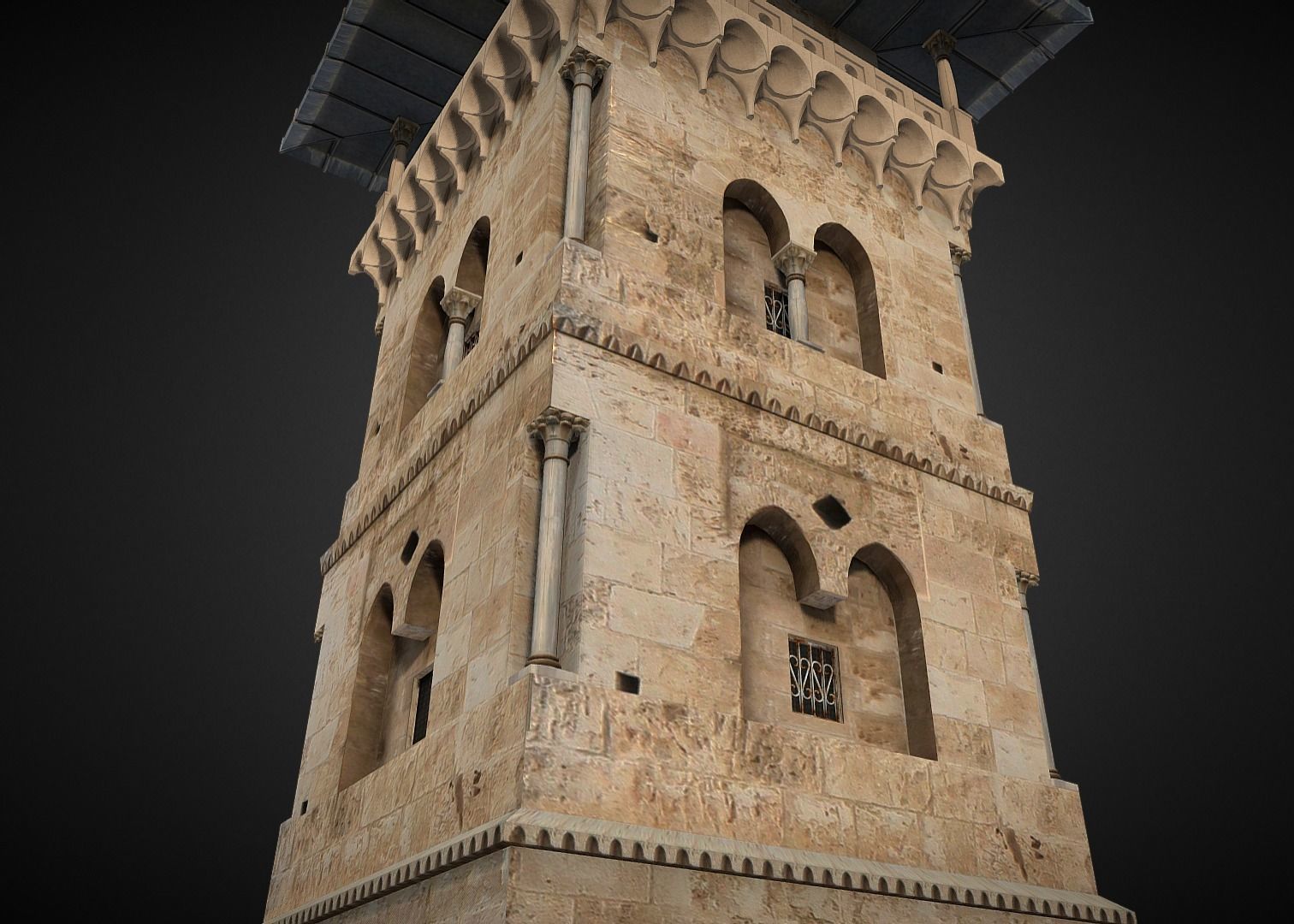 Al Ghawanima Minaret 3d Model 3D model_5