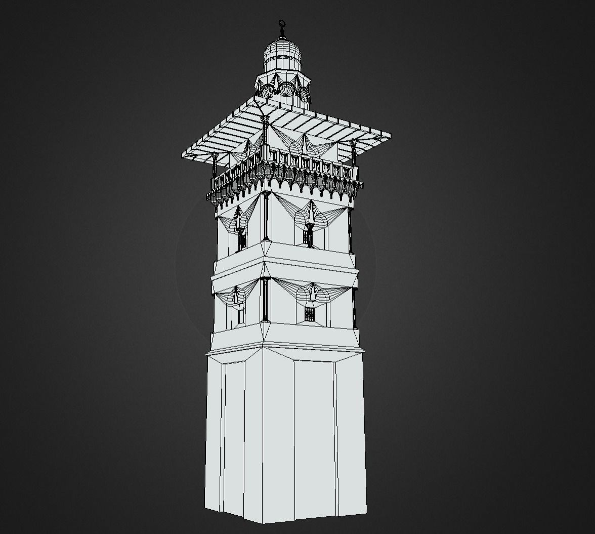 Al Ghawanima Minaret 3d Model 3D model_10