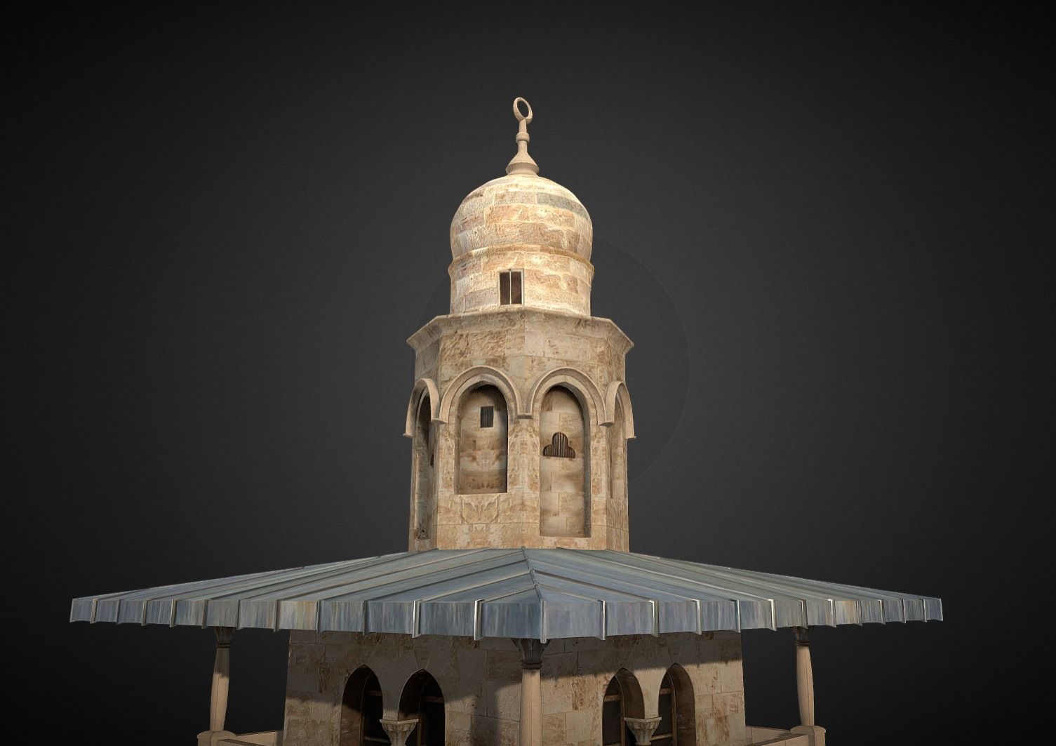 Al Ghawanima Minaret 3d Model 3D model_7