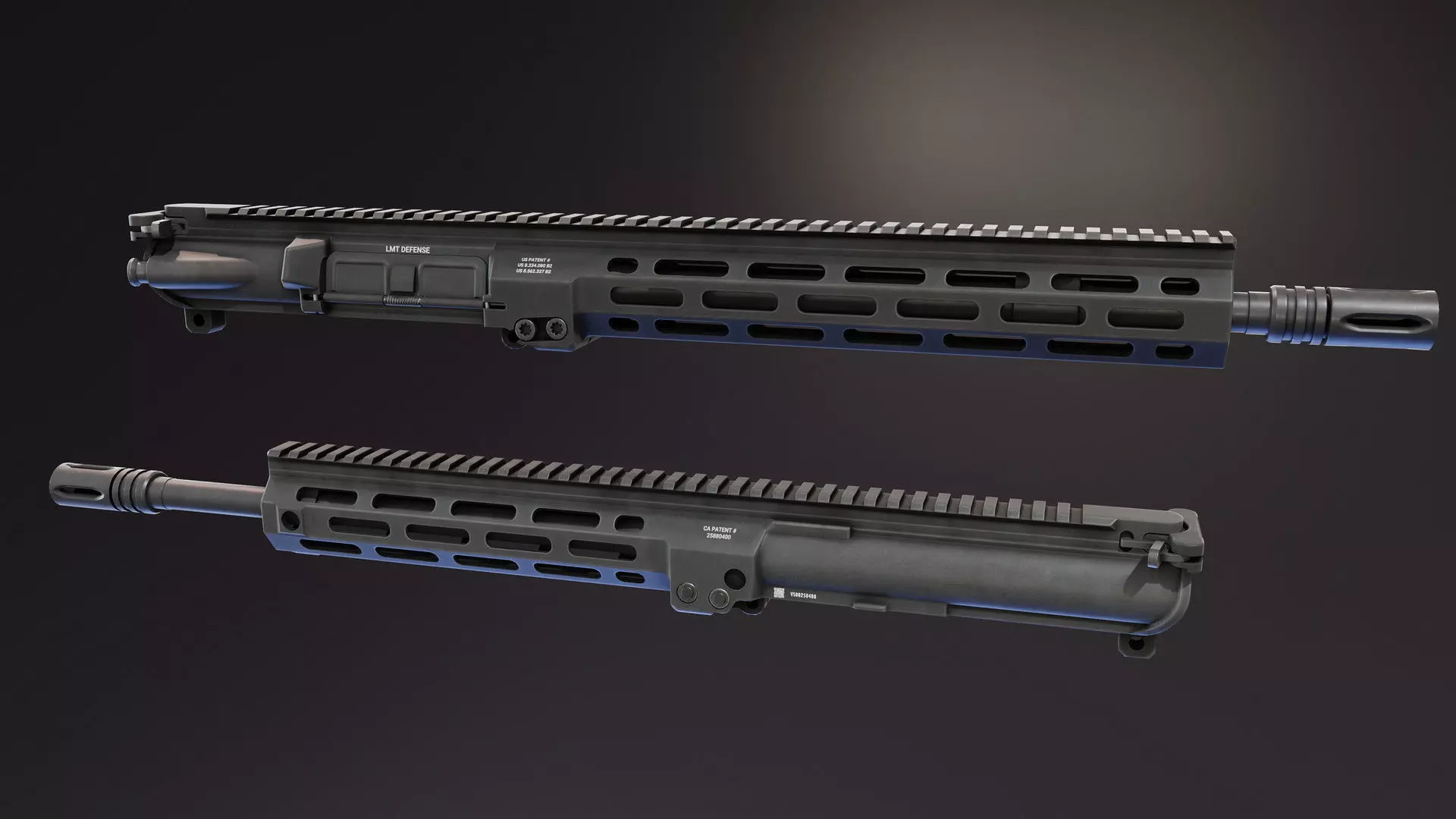 Specwar Upper Receiver Low-poly 3D model_0