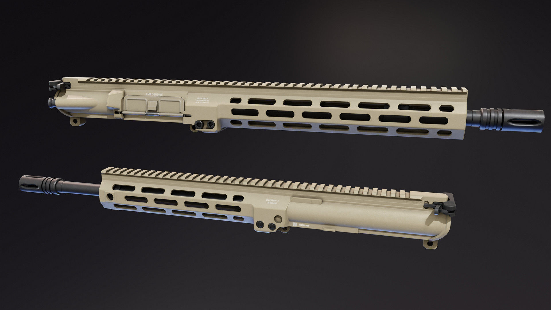 Specwar Upper Receiver Low-poly 3D model_3