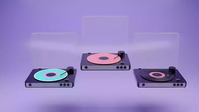 Sleek Record Players