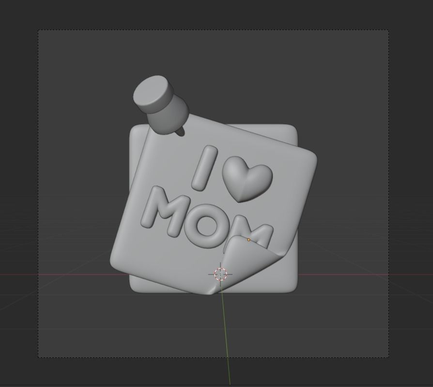 Mother Day 3d Illustration Icon Pack  3D model_10