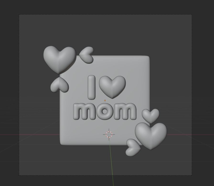 Mother Day 3d Illustration Icon Pack  3D model_16