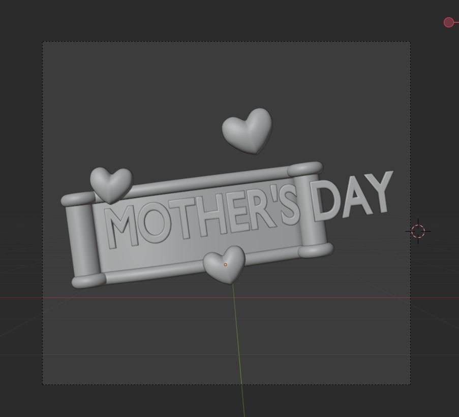 Mother Day 3d Illustration Icon Pack  3D model_21