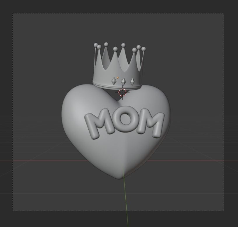 Mother Day 3d Illustration Icon Pack  3D model_25