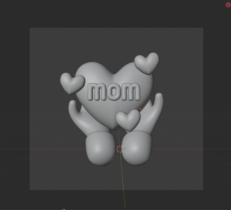 Mother Day 3d Illustration Icon Pack  3D model_6