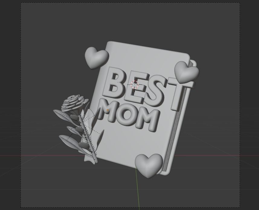 Mother Day 3d Illustration Icon Pack  3D model_26