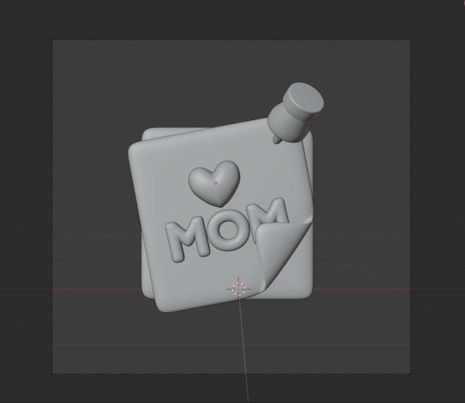 Mother Day 3d Illustration Icon Pack  3D model_9