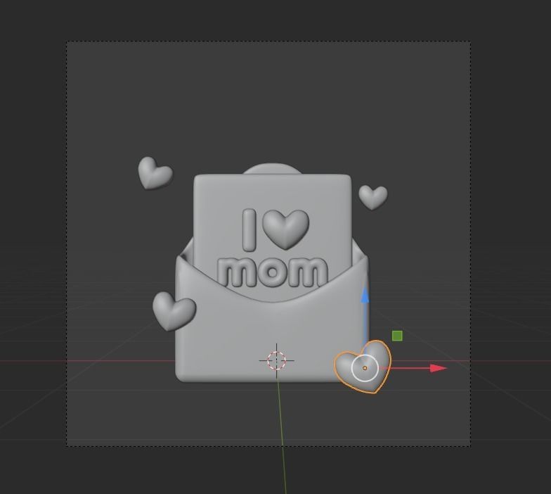 Mother Day 3d Illustration Icon Pack  3D model_28