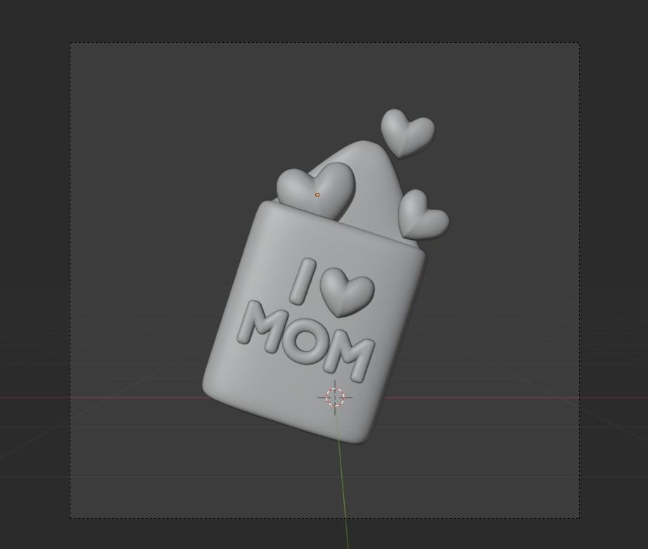 Mother Day 3d Illustration Icon Pack  3D model_11