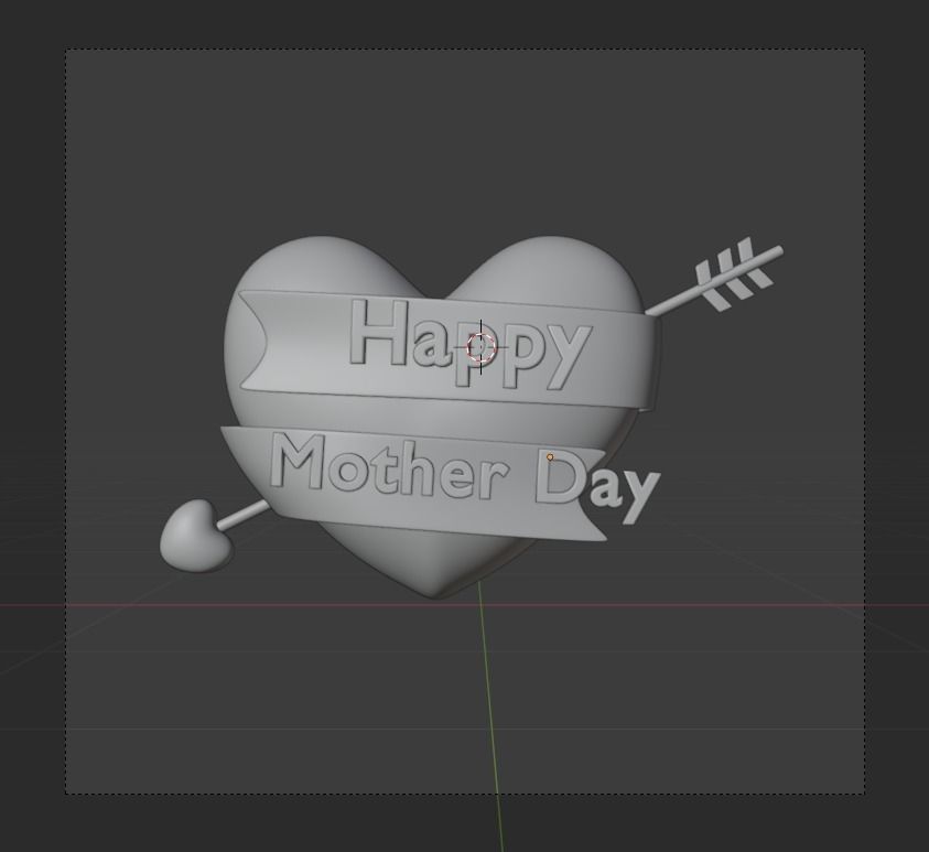 Mother Day 3d Illustration Icon Pack  3D model_27