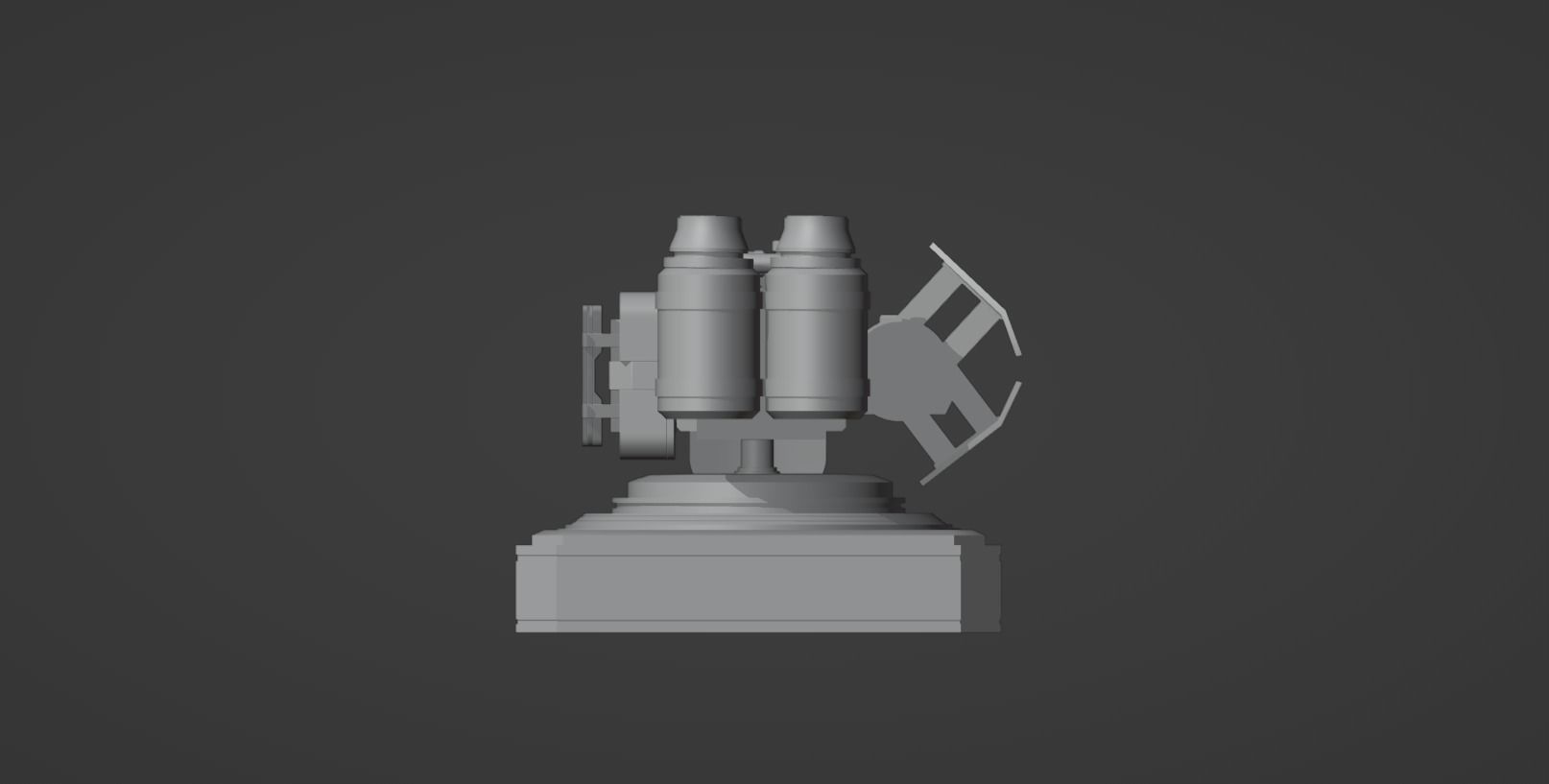 Mech Turret -Textured 3D model_16