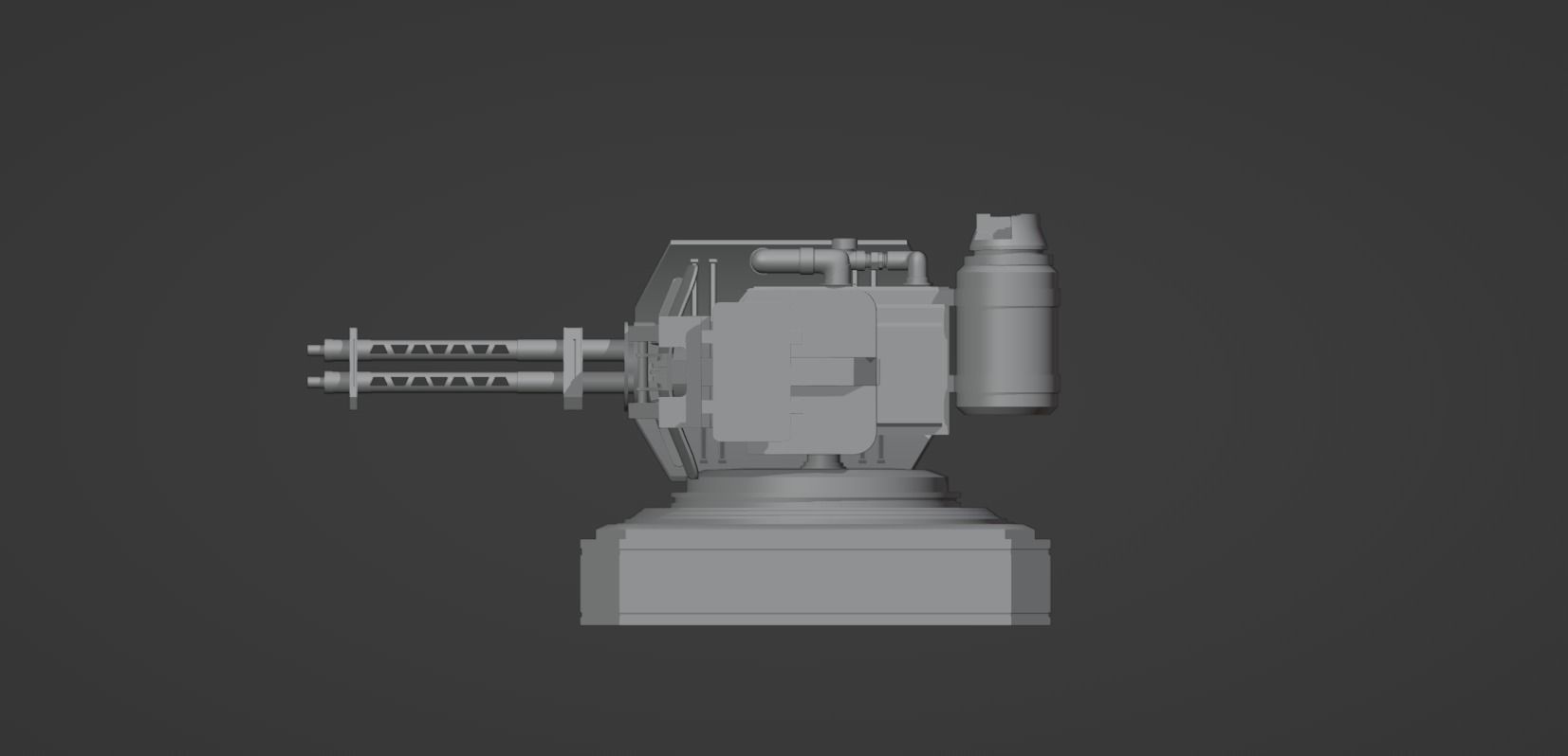 Mech Turret -Textured 3D model_15
