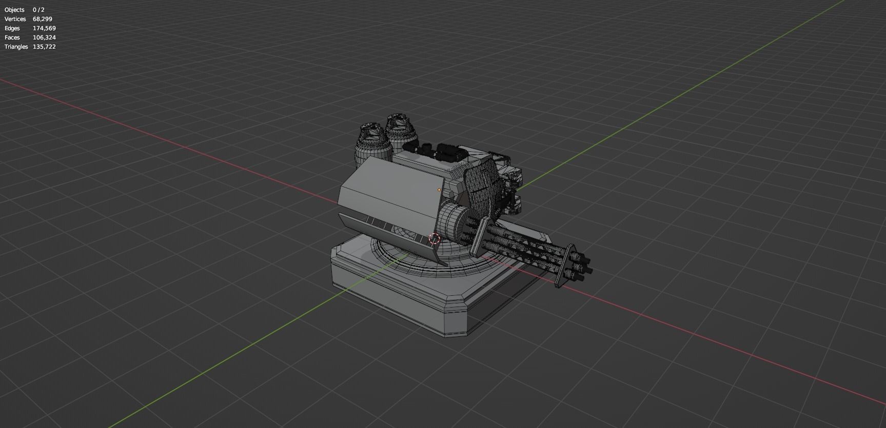 Mech Turret -Textured 3D model_13